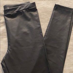 Faux leather leggings
